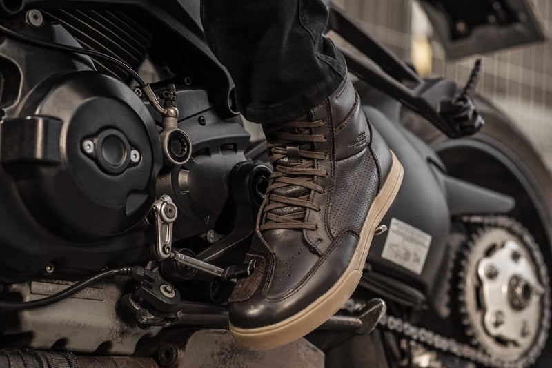 SHIMA Blake Boots Motorcycle Riding Boots Men Ventilated Leather Vintage Street Side Zipper Sport Touring Shoe Moto Footwear Bikers Powersports Approved Summer Lightweight (Mens, Black, 12) - Image 4